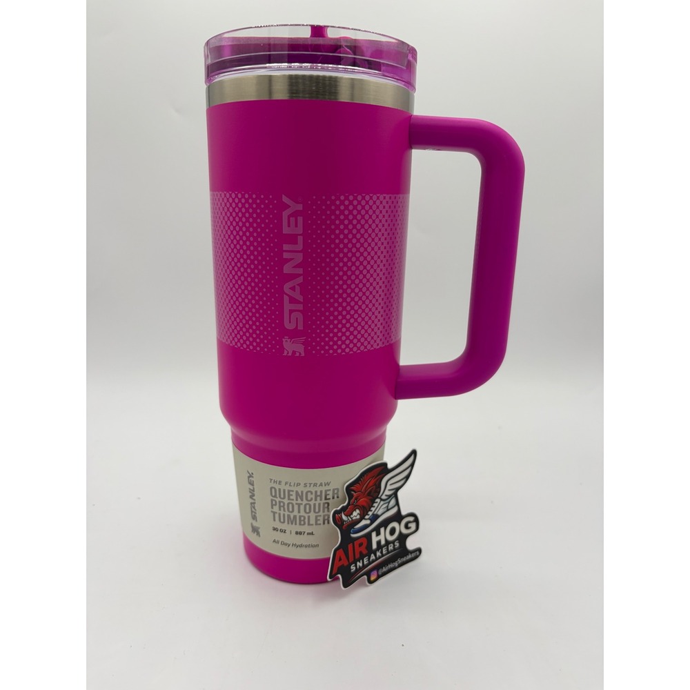 Stanley The Flip Straw Quencher Protour Tumbler 30 oz Pink Insulated Travel Mug